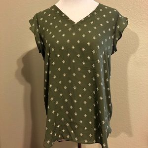 Loft Green Small Blouse